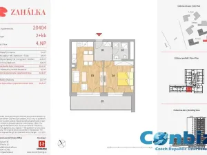 Pronájem bytu 2+kk, Praha - Modřany, Mezi vodami, 66 m2