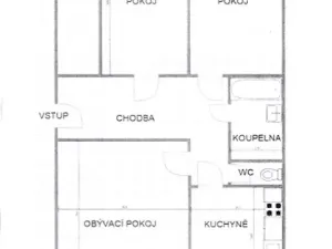 Pronájem bytu 3+1, Uherský Brod, Neradice, 80 m2