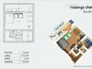 Prodej chaty, Ševětín, 34 m2