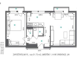 Prodej bytu 2+1, Kostelec nad Orlicí, Příkopy, 52 m2