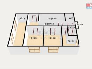 Pronájem bytu 3+kk, Rychnov nad Kněžnou, Jiráskova, 70 m2