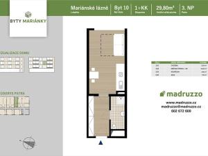 Prodej bytu 1+kk, Mariánské Lázně, Husova, 30 m2