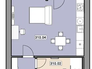 Prodej bytu 1+kk, Praha - Zbraslav, Elišky Přemyslovny, 41 m2