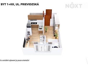 Pronájem bytu 1+kk, Šumperk, Prievidzská, 35 m2