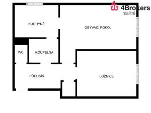 Prodej bytu 2+1, Příbram - Příbram VII, Bož. Němcové, 52 m2