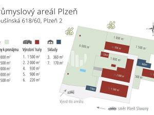 Pronájem skladu, Plzeň, Libušínská, 5000 m2