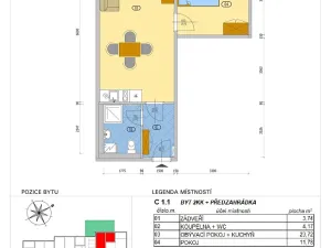 Pronájem bytu 2+kk, Mohelnice, Za Penzionem, 46 m2