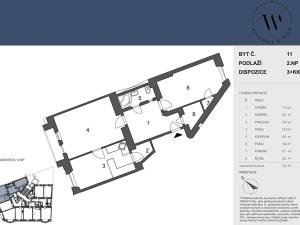 Prodej bytu 3+kk, Praha - Vršovice, Žitomírská, 82 m2