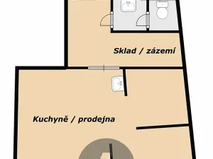 Pronájem obchodního prostoru, Brno, Táborská, 78 m2