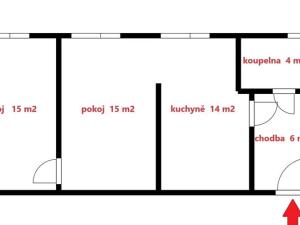 Prodej bytu 2+1, Soběslav, 54 m2