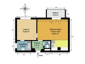 Prodej bytu 2+kk, České Budějovice - České Budějovice 2, U Boru, 53 m2