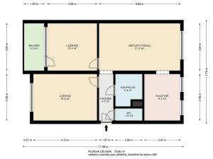 Prodej bytu 3+1, Týnec nad Sázavou, Jílovská, 72 m2