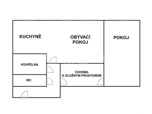 Prodej bytu 2+1, Nižbor, Stradonická, 65 m2