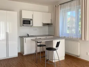 Pronájem bytu 1+kk, Praha - Uhříněves, náměstí Bratří Jandusů, 32 m2