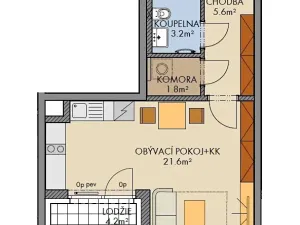 Prodej bytu 1+kk, Praha - Ruzyně, Stočesova, 33 m2