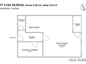 Prodej bytu 1+kk, Vrchlabí, Komenského, 50 m2