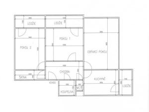 Pronájem bytu 3+1, Brno - Bystrc, Větrná, 87 m2