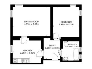 Prodej bytu 2+1, Vyšší Brod, Poschoďová, 61 m2