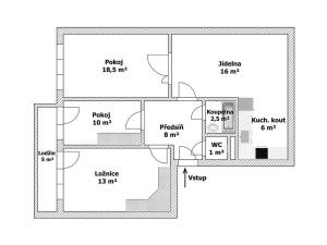 Pronájem bytu 4+kk, Praha - Záběhlice, Bělčická, 80 m2