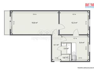 Prodej bytu 2+1, Kraslice, Pohraniční stráže, 49 m2