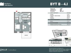 Prodej bytu 2+kk, Velká Bystřice, 43 m2