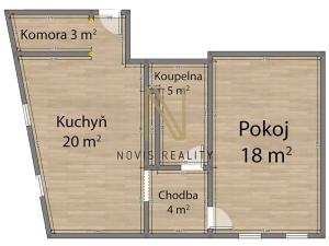 Pronájem bytu 2+kk, Klatovy, Komenského, 50 m2