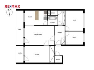 Pronájem bytu 4+1, Praha - Prosek, Mimoňská, 76 m2