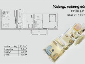 Prodej rodinného domu, Dražíč, 65 m2