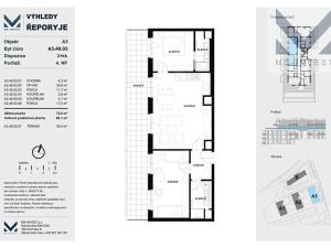 Prodej bytu 3+kk, Praha - Řeporyje, Jáchymovská, 73 m2