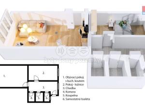 Prodej bytu 2+kk, Praha - Krč, Za Zelenou liškou, 46 m2