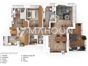 Prodej bytu 4+kk, Praha - Stodůlky, náměstí Junkových, 122 m2
