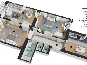 Prodej bytu 3+1, Praha - Žižkov, Přibyslavská, 90 m2