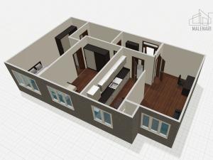 Pronájem bytu 3+1, Praha - Smíchov, Na Václavce, 73 m2