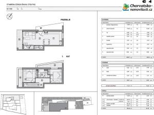 Prodej bytu 3+kk, Šimuni, Chorvatsko, 95 m2