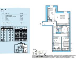 Prodej bytu 3+kk, Praha - Karlín, Peckova, 93 m2