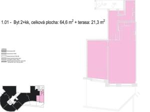 Prodej bytu 2+kk, Praha - Motol, Lékařská, 64 m2