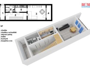 Prodej bytu 3+1, Mrákotín, 70 m2