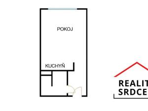Pronájem bytu 1+kk, Orlová, Adamusova, 33 m2