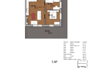 Pronájem bytu 3+kk, Kladno, Vrchlického, 102 m2