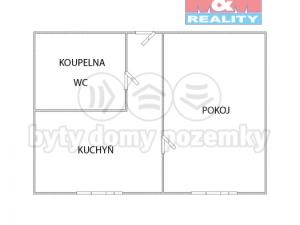 Prodej bytu 1+1, Cheb, Palackého, 36 m2