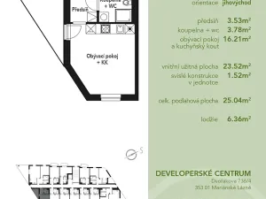 Prodej bytu 1+kk, Mariánské Lázně, Chebská, 25 m2
