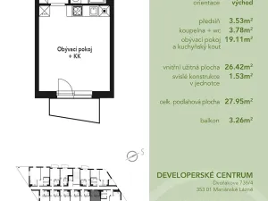 Prodej bytu 1+kk, Mariánské Lázně, Chebská, 28 m2