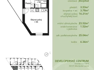 Prodej bytu 1+kk, Mariánské Lázně, Chebská, 25 m2