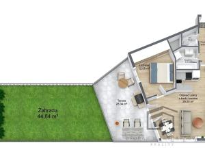Prodej bytu 2+kk, Praha - Hlubočepy, Högerova, 48 m2