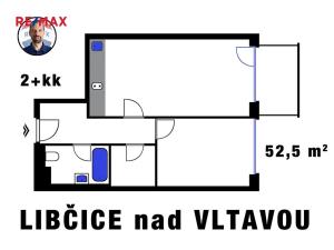 Prodej bytu 2+kk, Libčice nad Vltavou, Pod Hliníkem, 52 m2