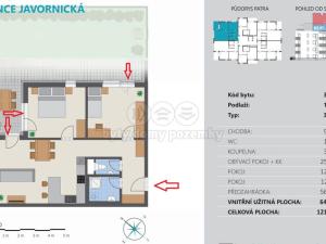 Prodej bytu 3+kk, Rychnov nad Kněžnou, Javornická, 65 m2