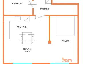 Pronájem bytu 2+kk, Brno, Rybníček, 54 m2