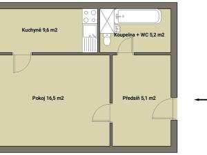Prodej bytu 1+1, Praha - Krč, Sládkovičova, 37 m2