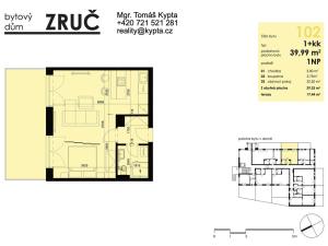 Pronájem bytu 1+kk, Plzeň - Severní Předměstí, Bolevecká, 40 m2