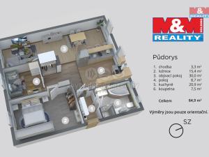 Prodej bytu 3+1, Ústí nad Labem - Střekov, Varšavská, 85 m2